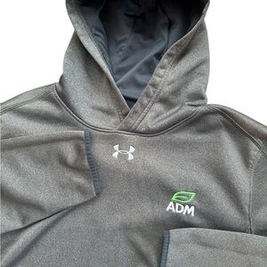 Under Armour Men’s‎ Gray Hoodie Size Large Loose Fit Company Logo Hooded